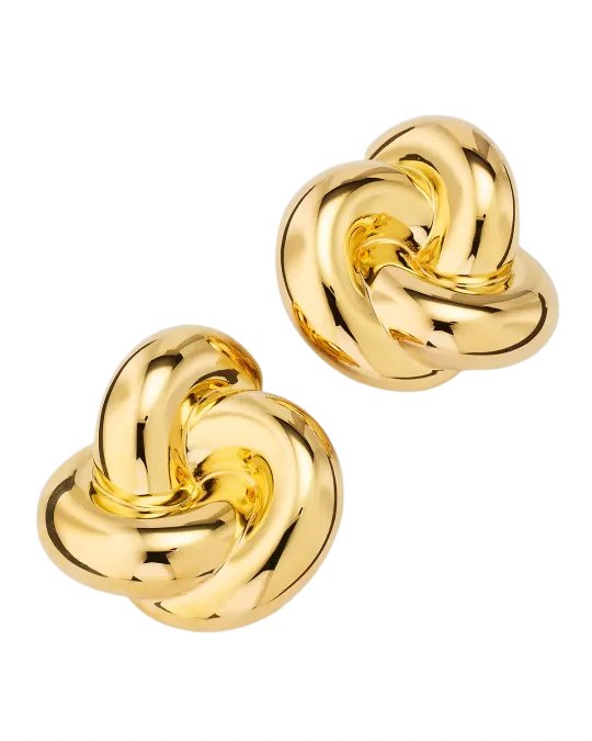 Gold Knot Earrings - NOA Jewels - 