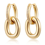 Golden Oval Cascade Pave - NOA Jewels - 