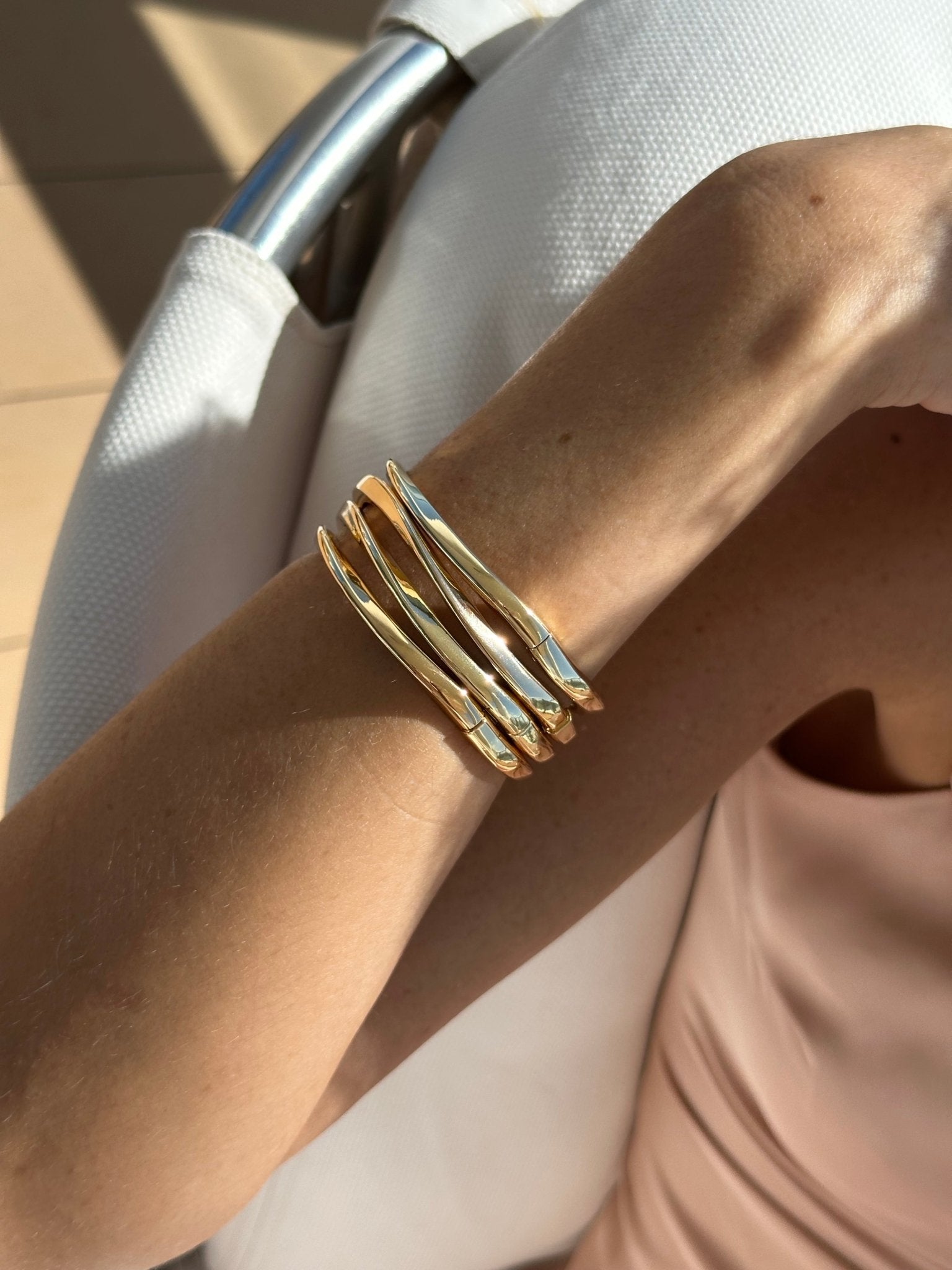 Golden Tide Bangle - NOA Jewels - 