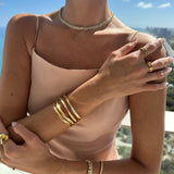 Golden Tide Bangle - NOA Jewels - 