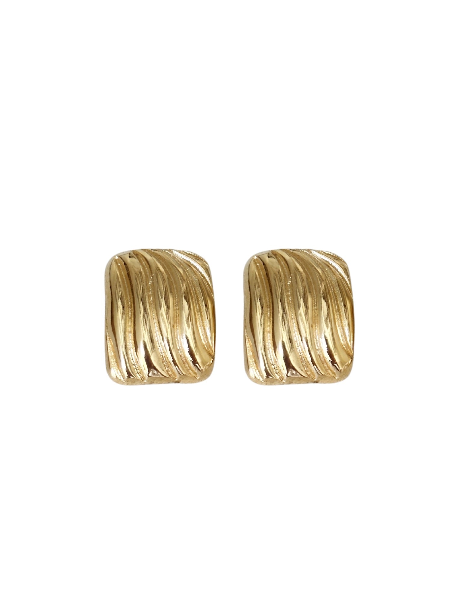 Golden Wave Studs - NOA Jewels -