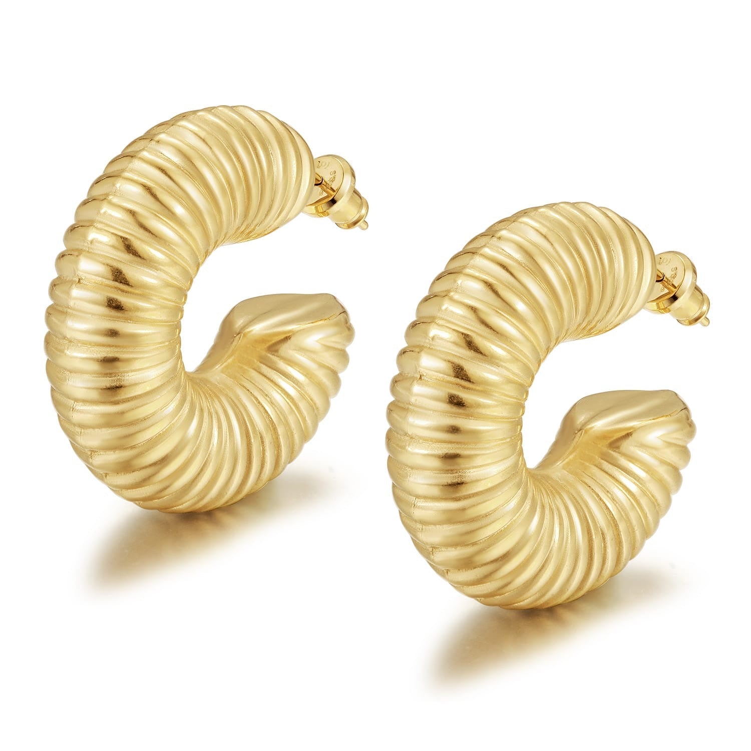 Guilloche Hoops - NOA Jewels - 