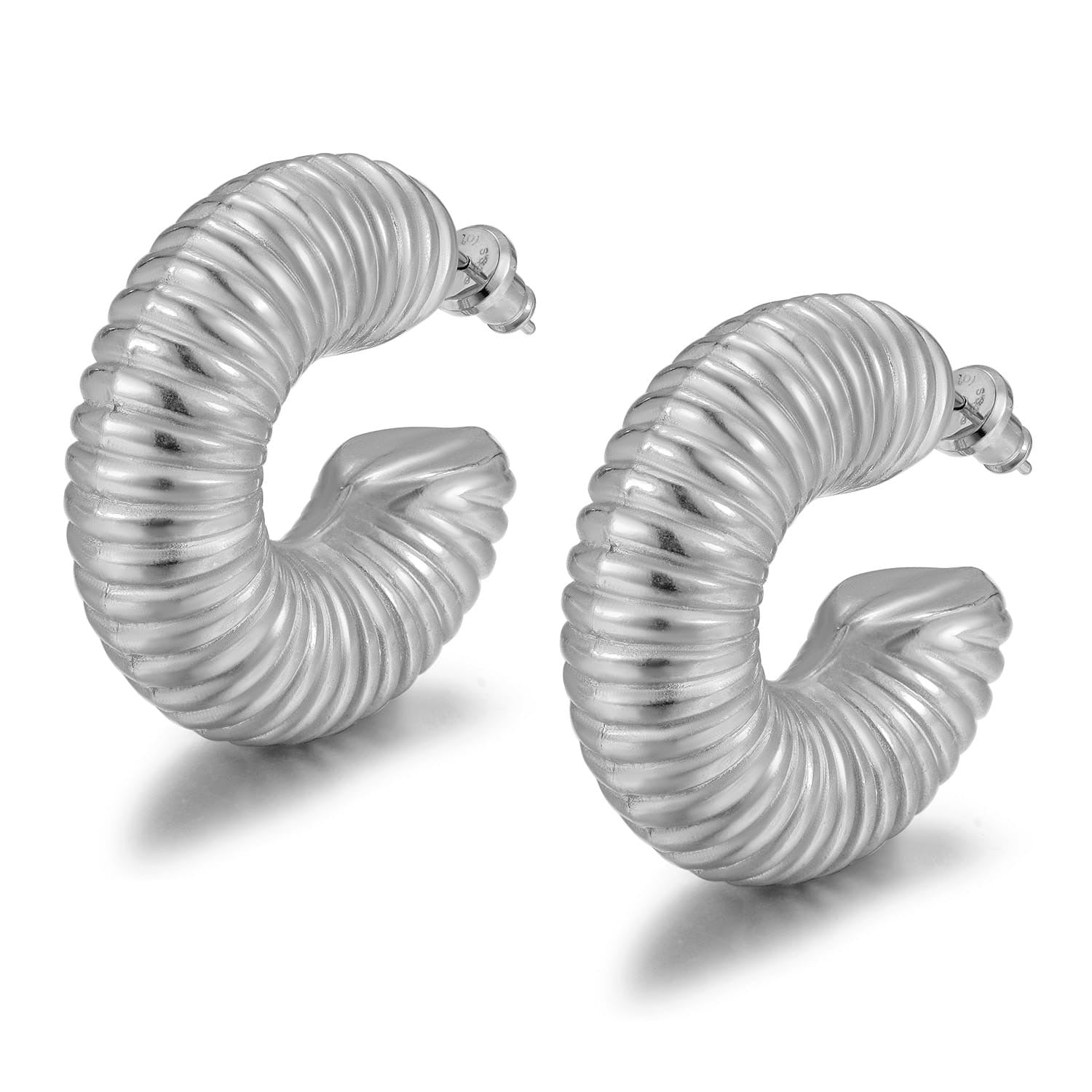 Guilloche Hoops - NOA Jewels - 